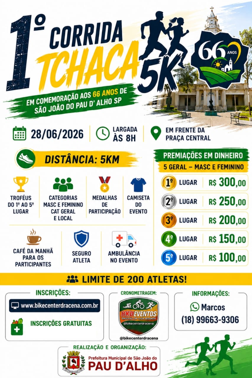 1° Corrida Tchaca 5K