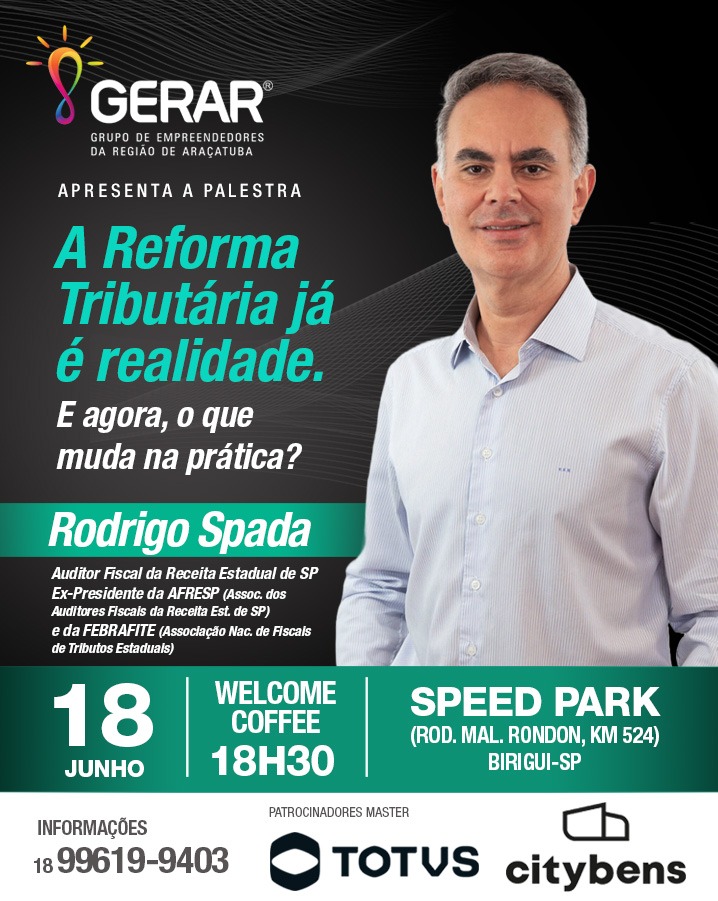Palestra "A Reforma Tributária já é realidade". E agora, o que muda na prática?