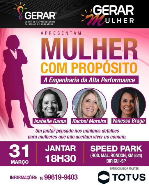 MULHER COM PROPÓSITO, a engenharia da alta performance